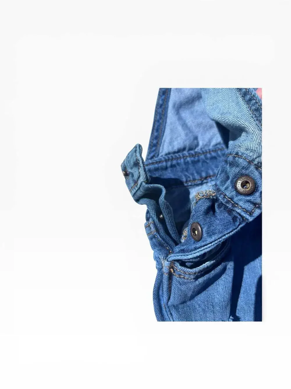 Denim Overalls Kids Medium Wash Blue Good Distressed Straight Leg‎